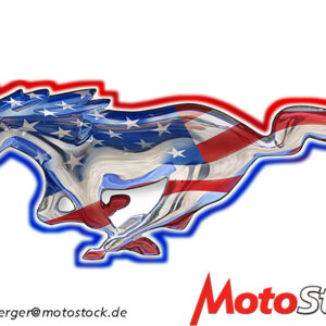 Kühlerfigur Ford Mustang Illustration (0977)