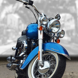 Blue Harley-Davidson Softail Deluxe (7150)
