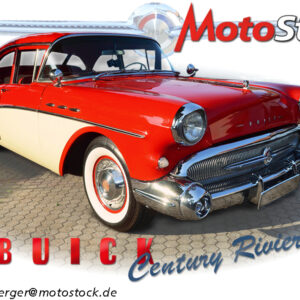 57er Red Buick Century Riviera (2687) Poster