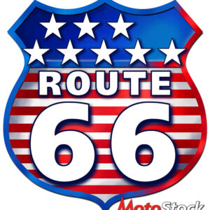 US Route 66 – trad. Shield – Illustration (route66)